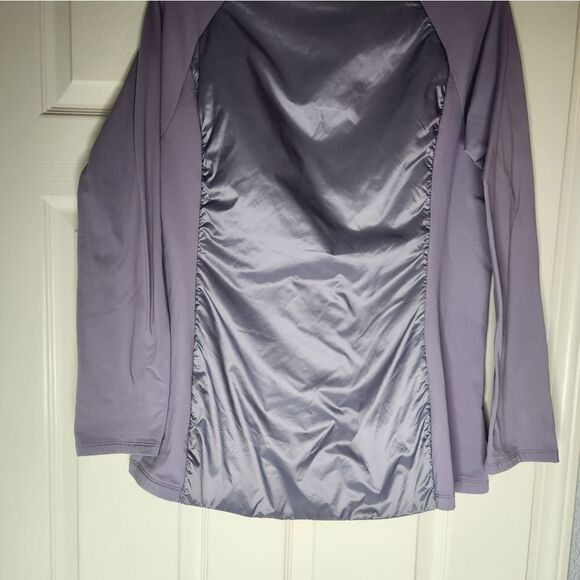 NWT 32 Degrees Cool M Ladies' Mixed Media Lightweight Jacket Minimal LAVENDER - Picture 11 of 11